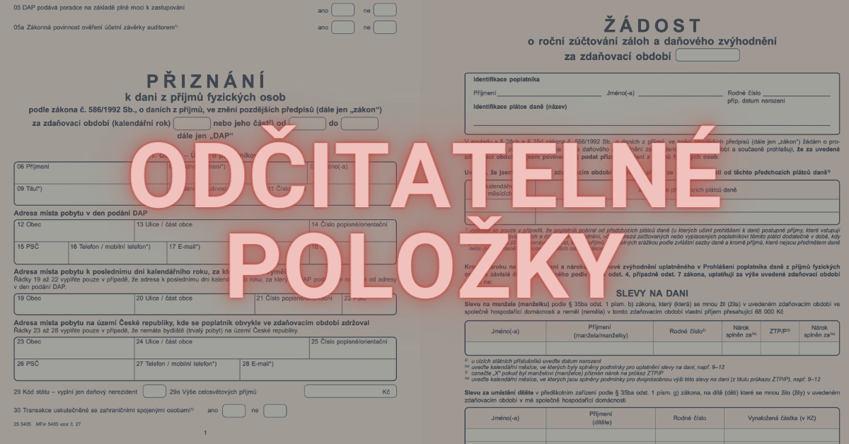 Odčitatelné položky
